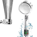 Cabezal de ducha LED con pantalla y 4 modos de flujo Ducha de alta presión ajustable de bajo consumo Medición digital de temperatura 3