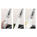 Cabezal de ducha para fregadero de cocina con 3 modos de agua, aleación metálica, alargador universal de grifo, filtro contra salpicaduras de agua 2