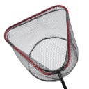 Cabezal de red triangular para red de aterrizaje 50 × 65 cm Profundidad 65 cm Diámetro del tornillo 8 mm Malla resistente Construcción ligera y duradera 2