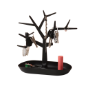 Cabide de chaves com tigela em forma de árvore 23,5 x 11,8 x 27 cm Suporte decorativo para chaves e pequenos objetos Organizador doméstico 2
