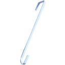 Cabide para porta 38 x 1 cm Gancho metálico para coroas festivas Suporte para decorações suspensas Cabide metálico resistente para fácil suspensão de adornos 4