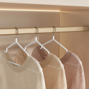 Cabides metálicos com revestimento plástico 10 pcs 40,5 x 18 cm Cabides resistentes para roupa com tratamento antiderrapante Práticos e robustos para armários e closets 3