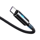 Cable de carga rápida 25 cm USB A a USB C 3A Cable de datos de carga rápida Cable compacto de sincronización de datos para dispositivos móviles 7