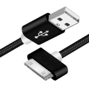 Cable de carga rápida de 30 pines a USB A, cable de datos y carga de 1 m, cable de sincronización de 2,4 A para dispositivos Apple 12