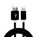 Cable de carga rápida USB A a iPhone Lightning de 1,5 m, cable trenzado de nailon de 3 A, cable de datos para dispositivos iOS, carga 1