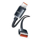 Cable de carga rápida USB A a USB C de 1,5 m, 120 W, 6 A, cable trenzado de nailon, carga y transferencia de datos súper rápidas, compatible con tipo C PD. 7