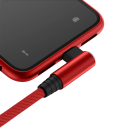 Cable de carga rápida USB A a USB C de 1 m, cable tipo C en ángulo de 90°, cable de carga y sincronización de datos de 5 A con curvatura para teléfono y tableta. 6