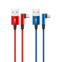Cable de carga rápida USB A a USB C de 1 m, cable tipo C en ángulo de 90°, cable de carga y sincronización de datos de 5 A con curvatura para teléfono y tableta. 7