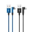Cable de carga rápida USB A a USB C de 3 m, cable en ángulo de 90°, cable tipo C de 5 A, cable extra largo para carga y transferencia de datos para teléfono y tableta. 6