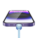 Cable de carga rápida USB C a Lightning de 2 m, 3 A, PD, 29 W, cable de datos de 480 Mbps para iPhone, iPad, iOS, cable de datos para carga y transferencia de datos 4
