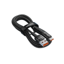 Cable de carga rápida USB C a USB A 2 m 100 W Cable de datos 6 A Carga rápida y sincronización de datos Cable duradero para teléfonos tabletas computadoras portátiles 3