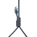 Cable de carga rápida USB C a USB A, cable de datos de 1 m y 120 W con pantalla LED, transferencia de datos con patrón tejido de 6 A, compatibilidad con dispositivos de 480 Mbps 9