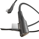 Cable de carga rápida USB C a USB C 2 m 100W Cable de datos con conector de 90° 5A 480 Mbps Cable grueso para teléfono tableta portátil 4