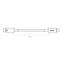Cable de carga rápida USB C a USB C de 3 m, PD240W, nailon trenzado, PD 3.1, conector doble, 48 V, 5 A, 480 Mbps, para dispositivos con conector tipo 8
