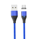 Câble de chargement rapide magnétique USB A vers USB C 2 m 3A avec indicateur LED et fort aimant pour la charge et le transfert de données 3