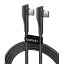 Câble de chargement rapide USB C vers USB C 2 m 60W connecteur à 90° câble de données 5A 480 Mbps long câble robuste pour téléphone tablette 1