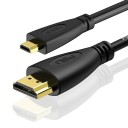 Cable de conexión Micro HDMI a HDMI M/M 3 m 2