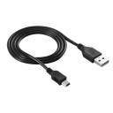 Cable de conexión USB a Mini USB 5 pines M/M 80 cm 1