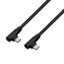 Cable de conexión USB-C M/M en ángulo 1