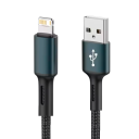 Cable de datos de carga rápida USB A a iPhone Lightning 25 cm 3A cable corto fijo para iPhone iPad carga rápida y transferencia de datos 480 Mbps 6