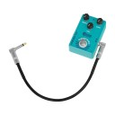 Câble de pédale 6,35 mm 15 cm Câble de patch de connexion pour effets de guitare Câble audio de qualité avec connecteurs coudés Faible bruit 2