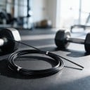 Câble en acier de rechange pour corde à sauter 3 m Diamètre 2,5 mm Surface en PVC Câble interchangeable pour cordes à sauter de vitesse 4