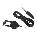 Cable jack de audio con pinza para guitarra acústica 2,8 m Cable de transmisión negro Fácil conexión del instrumento Salida de audio No requiere modificaciones 2