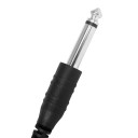 Cable jack de audio con pinza para guitarra acústica 2,8 m Cable de transmisión negro Fácil conexión del instrumento Salida de audio No requiere modificaciones 6