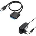Cable USB 3.0 a SATA M/M con adaptador de corriente 2