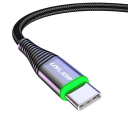 Cable USB C de carga rápida de 50 cm, 3 A, 65 W, USB A a USB-C trenzado de nailon, carga rápida y sincronización de datos de 480 Mbps, compatible con todas las marcas 5