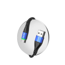 Cable USB C de carga rápida de 50 cm, 3 A, 65 W, USB A a USB-C trenzado de nailon, carga rápida y sincronización de datos de 480 Mbps, compatible con todas las marcas 7