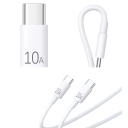 Cable USB-C dual de 2 m, cable de carga rápida tipo C a tipo C, 120 W, 10 A, PD, transferencia de datos de alta velocidad, accesorios para teléfono 3