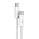 Cable USB C dual de carga rápida de 1 m, conector PD de 100 W, cable trenzado tipo C, cable de datos de 480 Mbps para carga rápida y transferencia de datos. 2