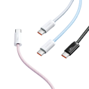 Cable USB C dual de carga rápida de 1 m, conector PD de 100 W, cable trenzado tipo C, cable de datos de 480 Mbps para carga rápida y transferencia de datos. 8