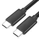 Cable USB C dual de carga rápida de 100 W y 1,5 m, trenzado de nailon con conector de doble cara PD 5A QC 4.0 para teléfonos, tabletas 6