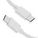 Cable USB C dual de carga rápida de 100 W y 2 m, cable trenzado de nailon PD 5A QC 4.0 con conector de doble cara para teléfonos, portátiles 2