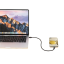 Cable USB C dual de carga rápida de 50 cm, 100 W, PD3.1, luz LED, USB 2.0, 48 V, 5 A, transferencia de datos de 480 Mbps, cable de sincronización 2