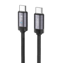 Câble USB C vers USB C rapide de 1 m 100W 48V 5A PD3.1 avec lumière LED et connecteur double 480 Mbps synchronisation de données pour appareils 3