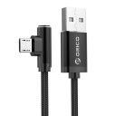 Cable USB en ángulo a USB-C / Micro USB / Lightning 3