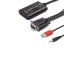 Cablu de conectare VGA la HDMI cu conector audio 3