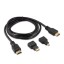 Cablu de conexiune HDMI M / M cu adaptoare HDMI Mini / HDMI Micro 1