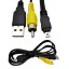 Cablu de date pentru camera USB / Mini USB / RCA de 60 cm 2