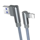 Cablu de date unghiular pentru Apple Lightning la USB 6