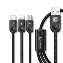 Cablu de date USB la 2x Lightning / Micro USB 1