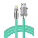 Cablu de încărcare rapidă 1 m 120W 6A USB A la Lightning pentru iPhone cablu de încărcare din silicon de date flexibil 1