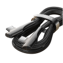 Cablu de încărcare rapidă dublu USB C 2 m PD 100W Conector 90° Cablu tip C Cablu de date 5A 480 Mbps pentru încărcarea și transferul de date 3