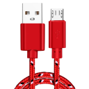 Cablu de încărcare rapidă USB A la Micro USB 50 cm 2A nailon împletit cablu de date și de încărcare sincronizează și alimentează telefonul și dispozitivul 1