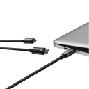Cablu de încărcare rapidă USB C la USB C, 3 m, PD240W, împletit din nailon, conector dublu PD 3.1, 48 V 5 A, 480 Mbps, pentru dispozitive cu conector 7