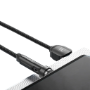 Cablu magnetic pivotant de încărcare rapidă USB A la iOS iPhone Lightning 2 m mufă magnetică 3A cablu de date viteză de transfer 480 Mbps 2