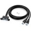 Cablu prelungitor dual USB 3.0 M / F 1